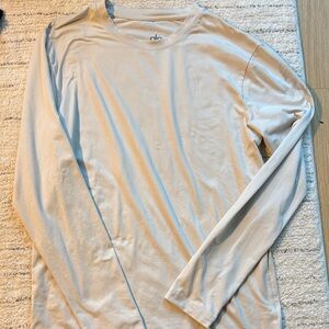 ALO Yoga Men's Light Cream Long Sleeve Tee